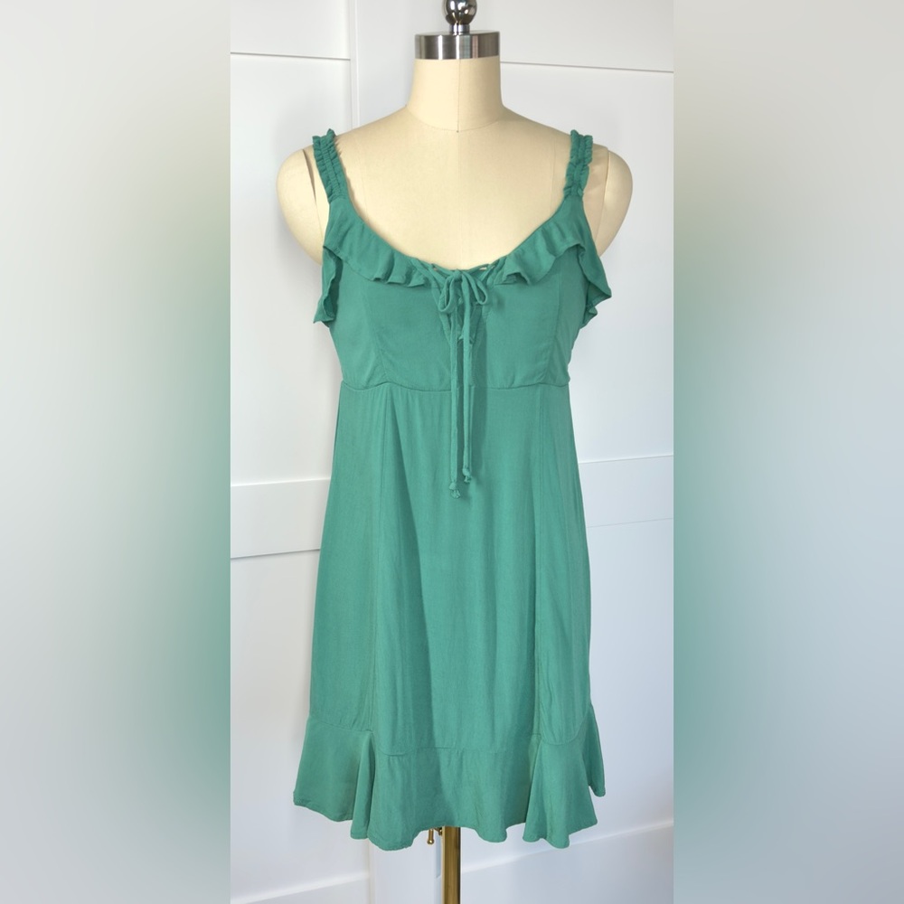 NWOT American Eagle Outfitters Ruffle-Trim Mini Dress